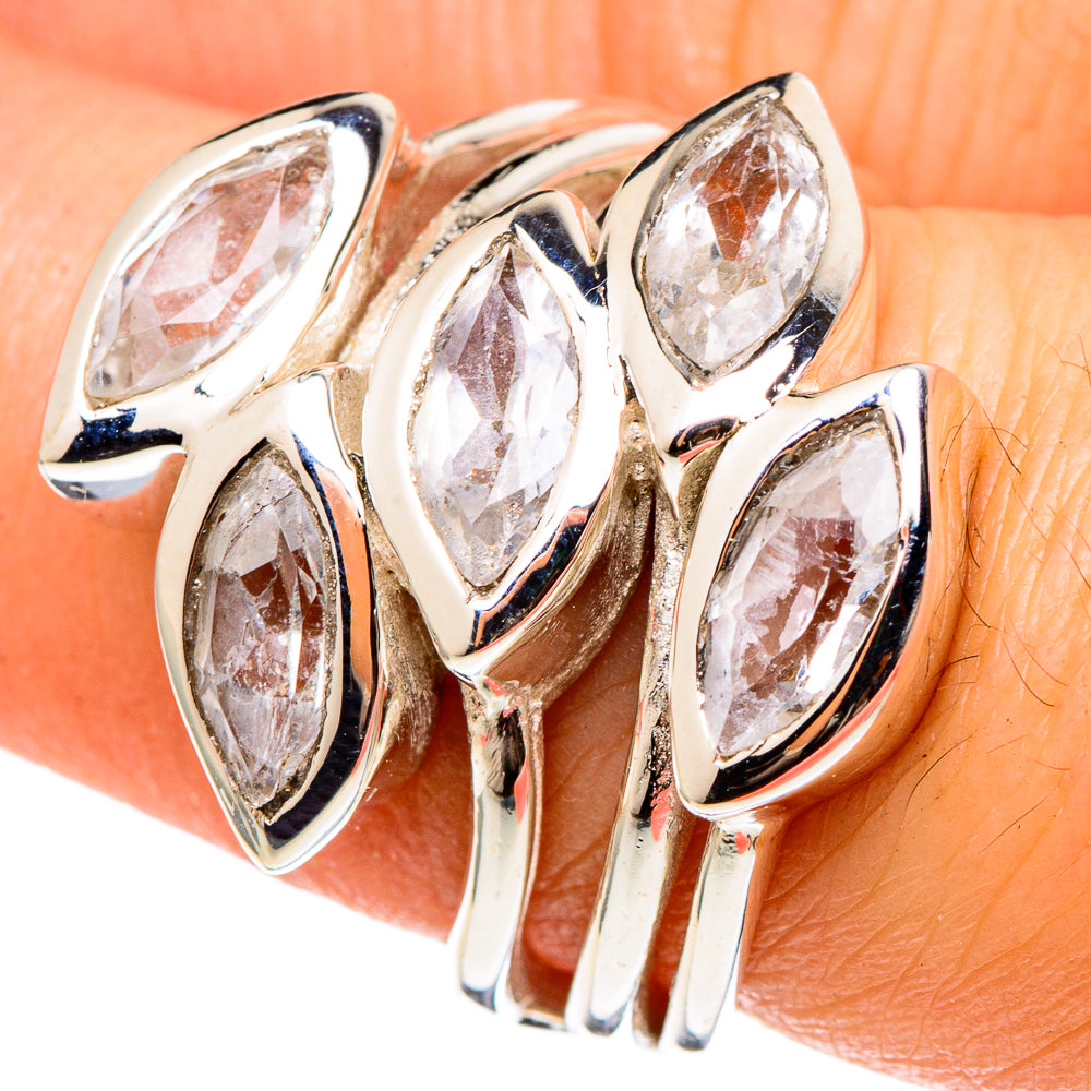 White Quartz Rings handcrafted by Anasilvercos - RING97210