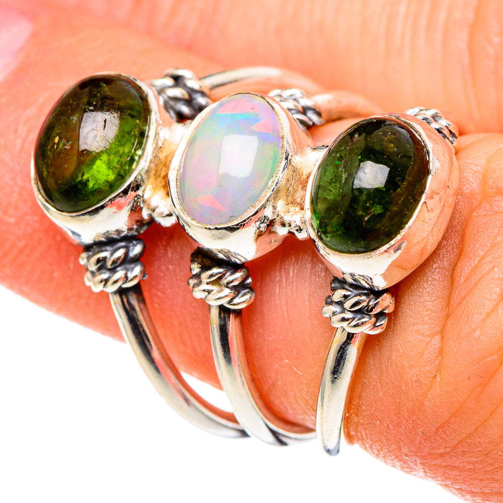 Ethiopian Opal Rings handcrafted by Anasilvercos - RING97214