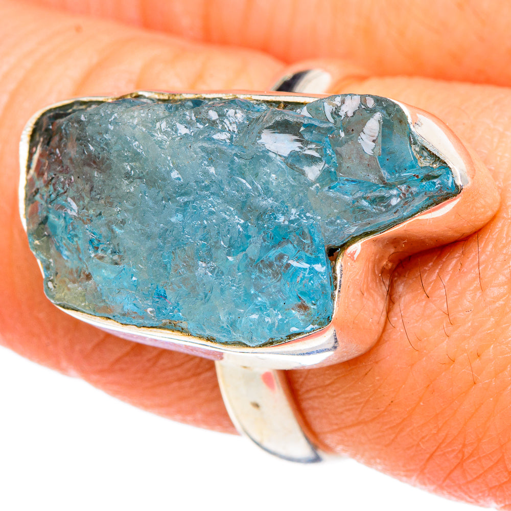 Aquamarine Rings handcrafted by Anasilvercos - RING97219