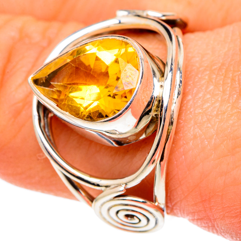 Citrine Rings handcrafted by Anasilvercos - RING97228