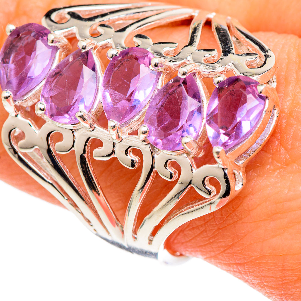 Color Change Alexandrite (lab.) Rings handcrafted by Anasilvercos - RING97236
