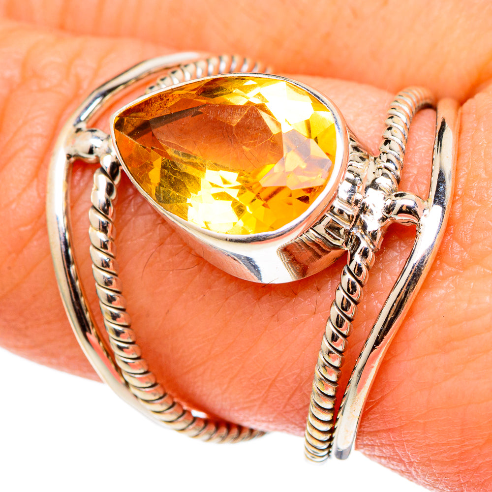 Citrine Rings handcrafted by Anasilvercos - RING97288