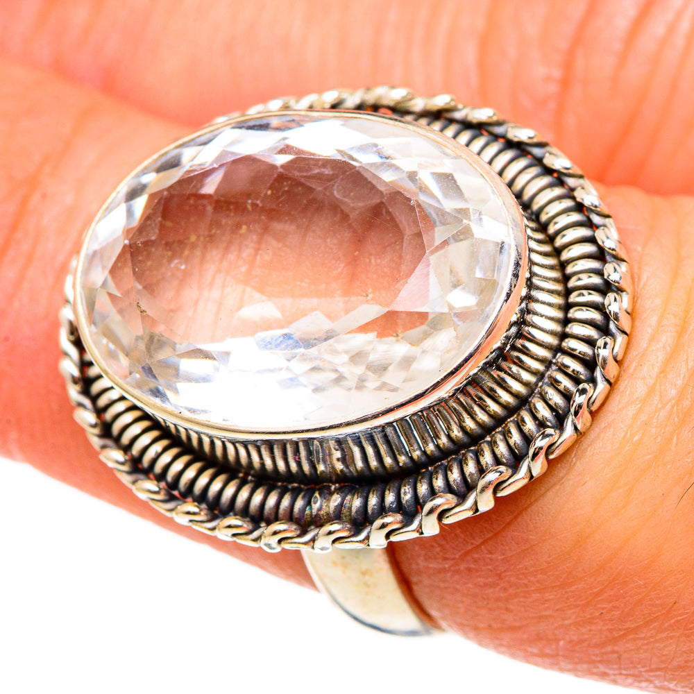 White Quartz Rings handcrafted by Anasilvercos - RING97302