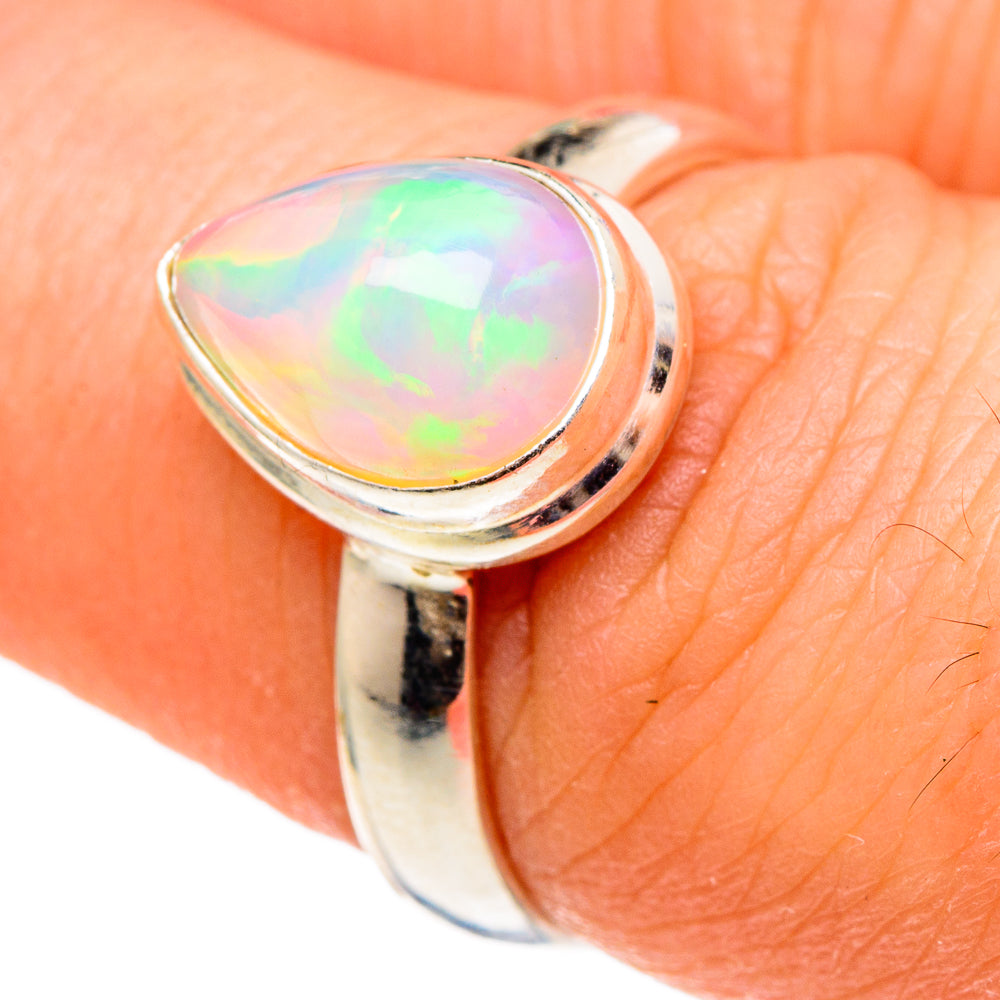 Ethiopian Opal Rings handcrafted by Anasilvercos - RING97336