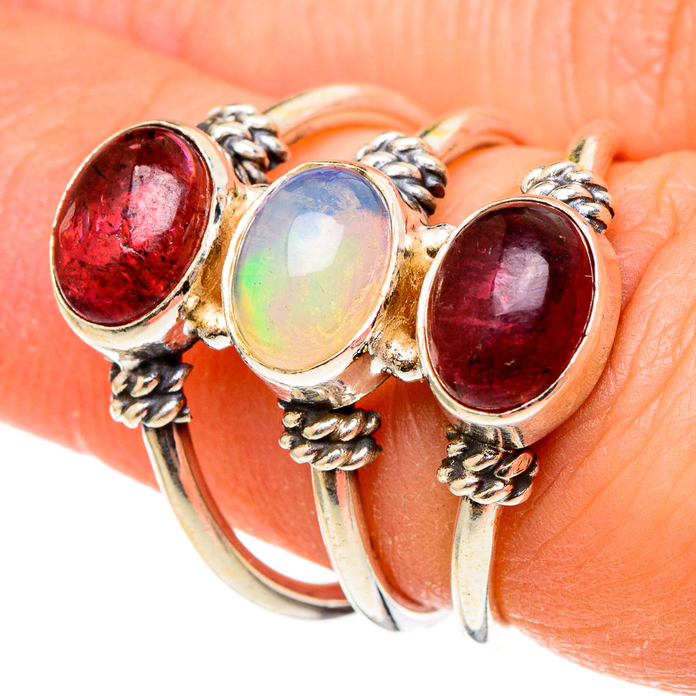 Ethiopian Opal Rings handcrafted by Anasilvercos - RING97366