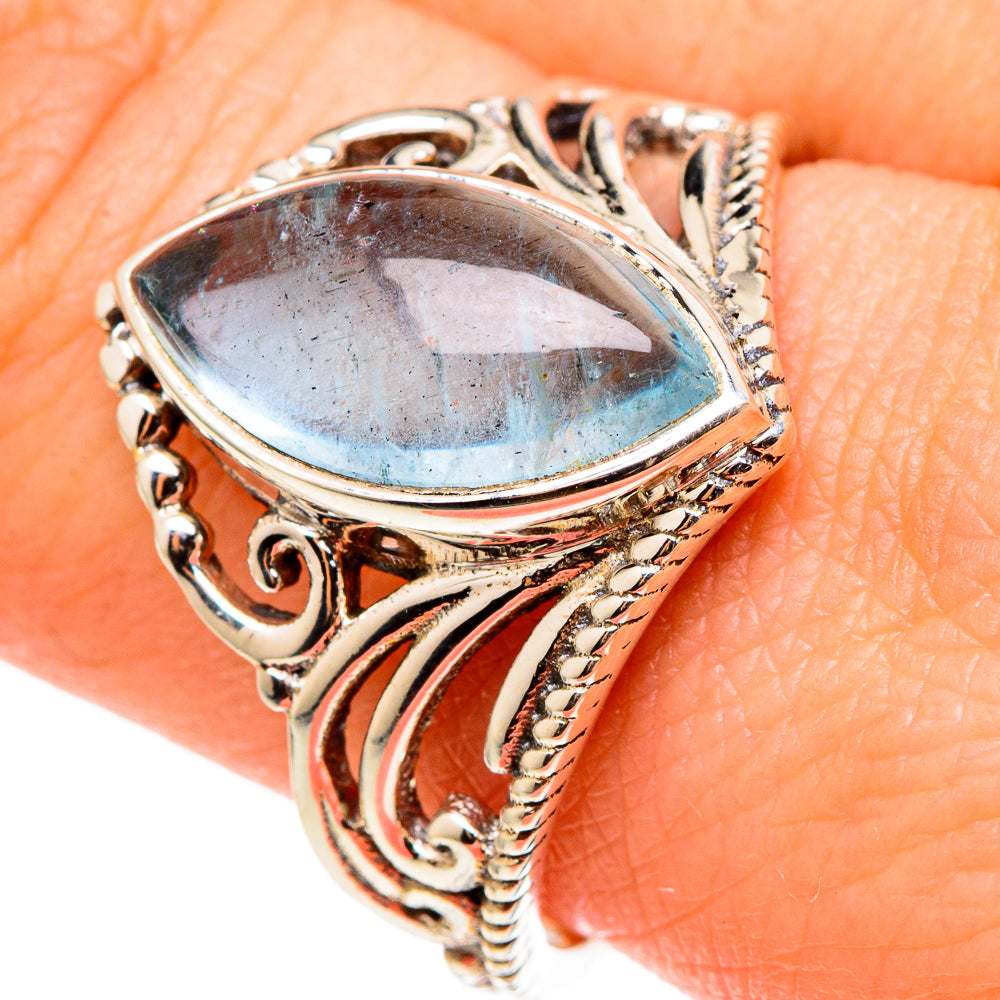 Aquamarine Rings handcrafted by Anasilvercos - RING97255
