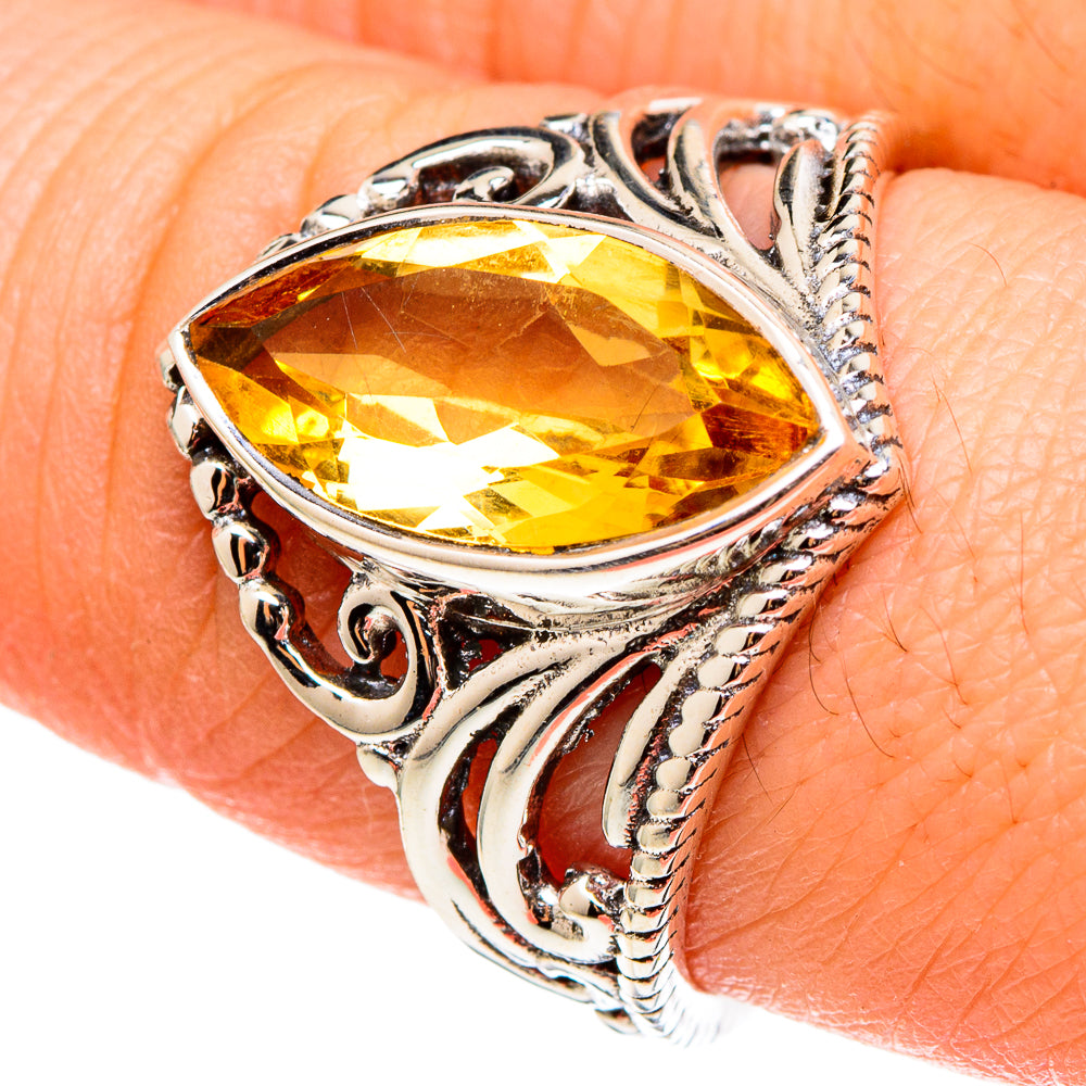 Citrine Rings handcrafted by Anasilvercos - RING97267