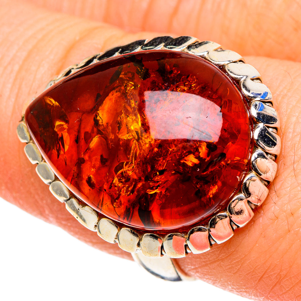 Baltic Amber Rings handcrafted by Anasilvercos - RING97268