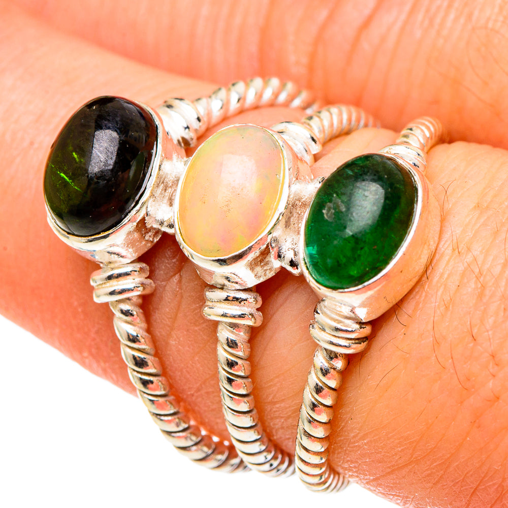 Ethiopian Opal Rings handcrafted by Anasilvercos - RING97284