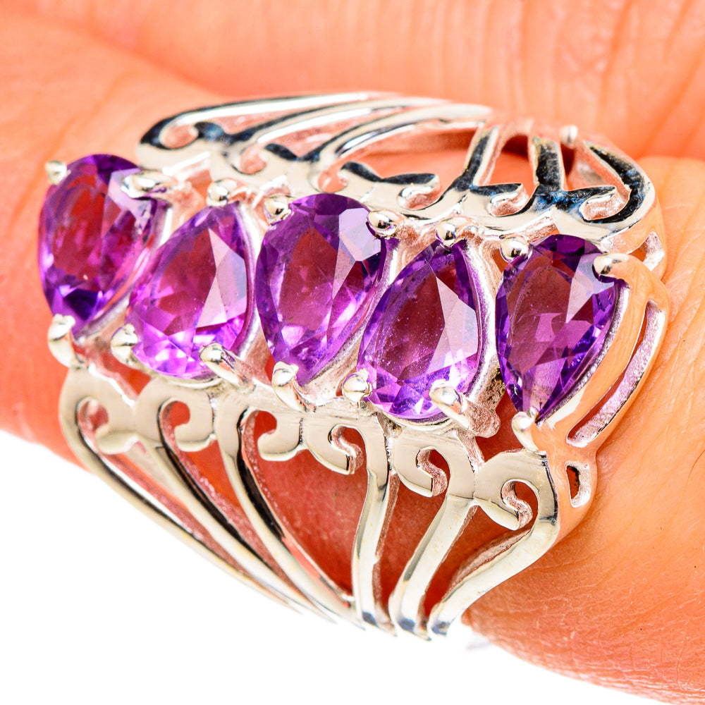 Amethyst Rings handcrafted by Anasilvercos - RING97303