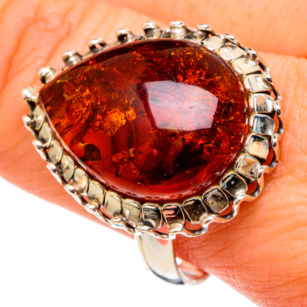 Baltic Amber Rings handcrafted by Anasilvercos - RING97323