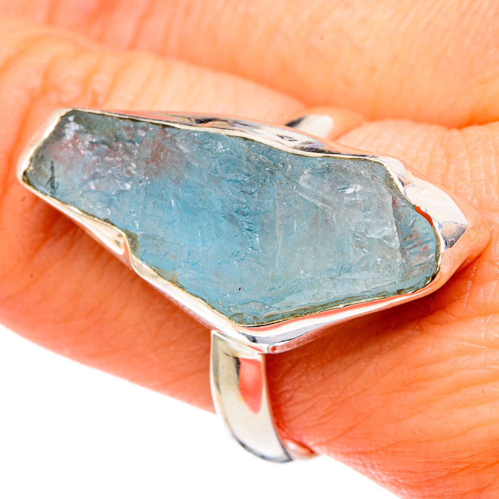 Aquamarine Rings handcrafted by Anasilvercos - RING97332