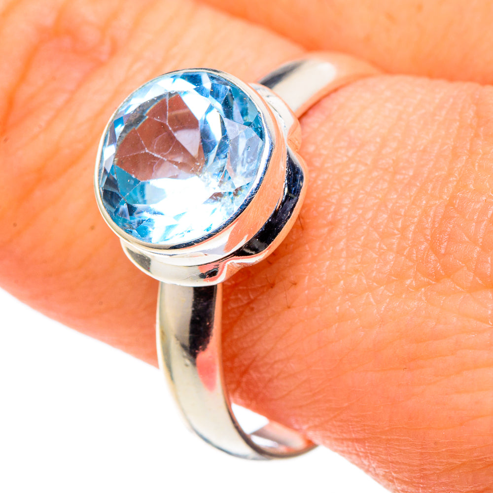 Blue Topaz Rings handcrafted by Anasilvercos - RING97376