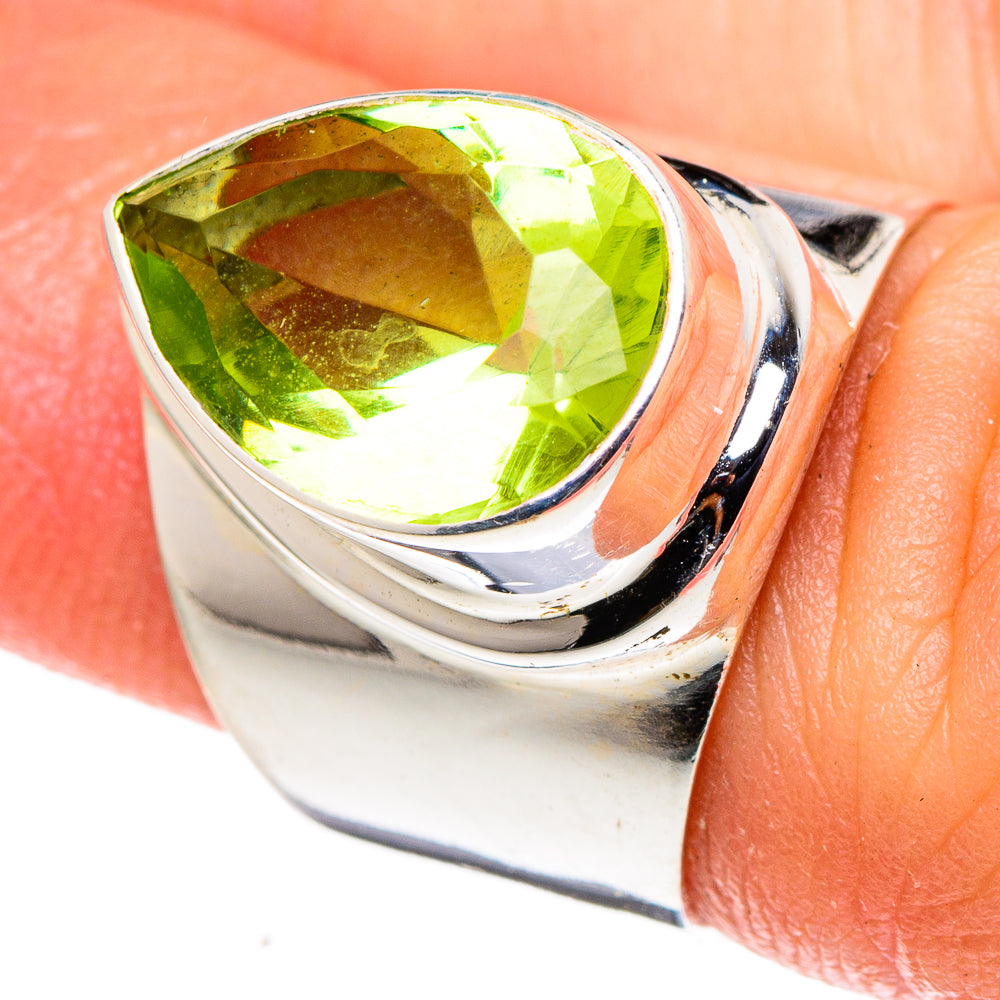 Peridot Rings handcrafted by Anasilvercos - RING97380