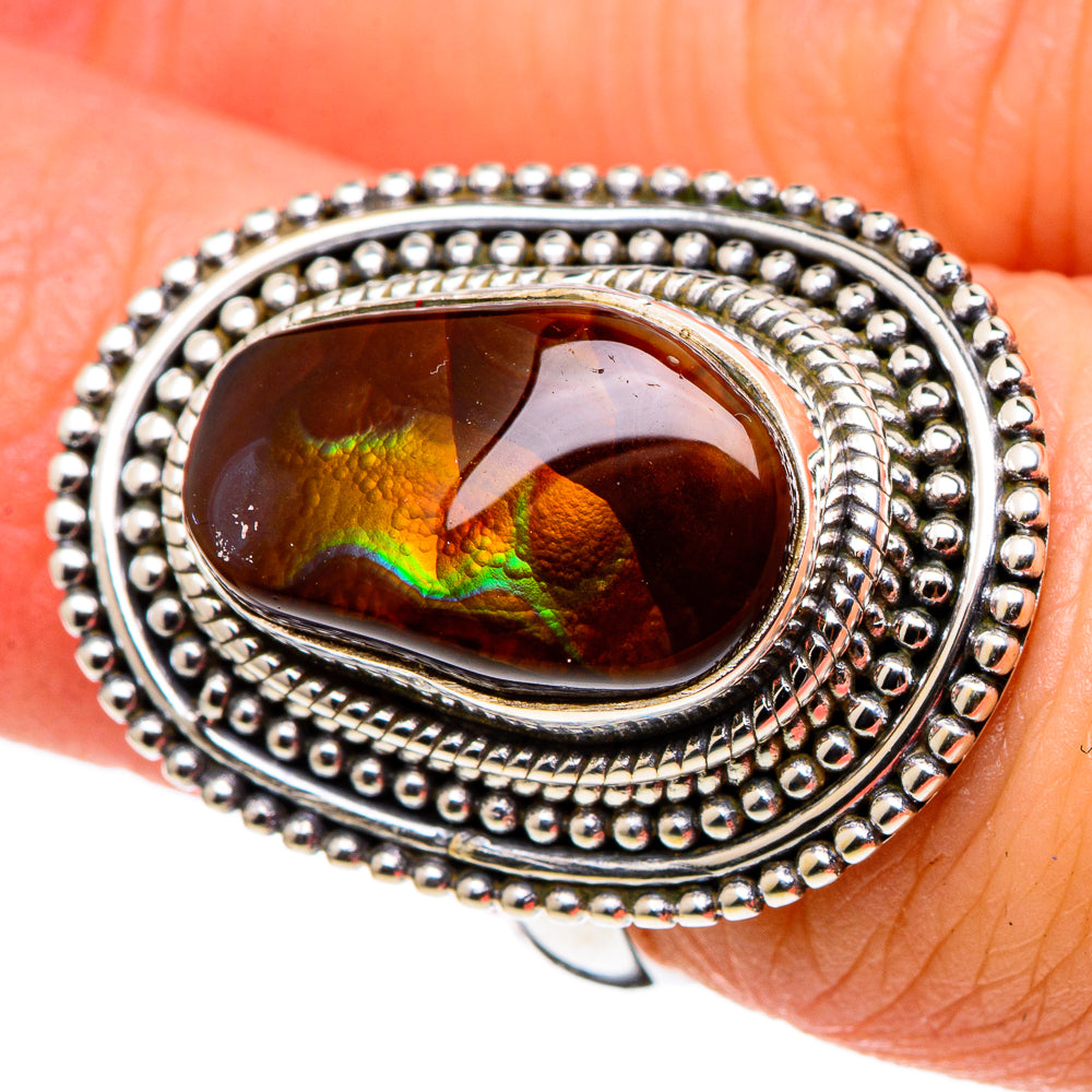 Mexican Fire Agate Rings handcrafted by Anasilvercos - RING97381
