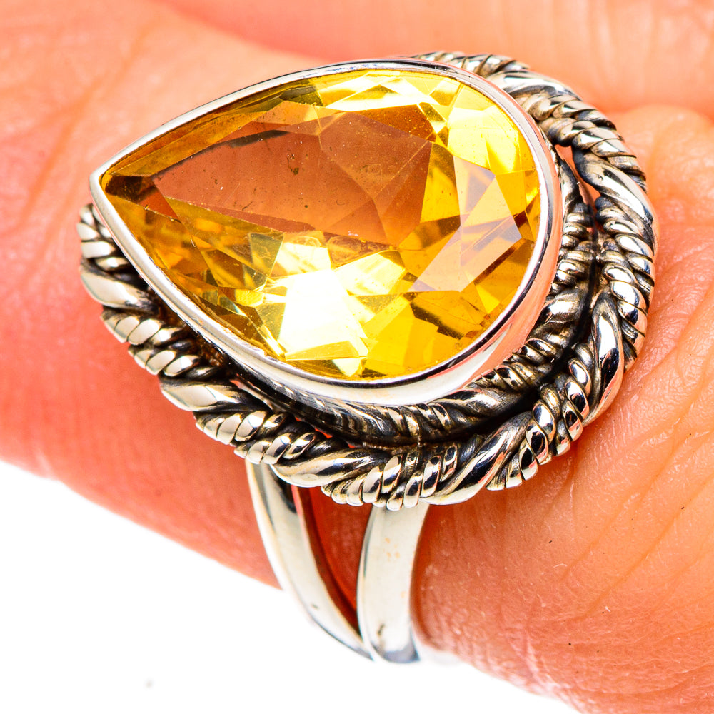 Citrine Rings handcrafted by Anasilvercos - RING97384