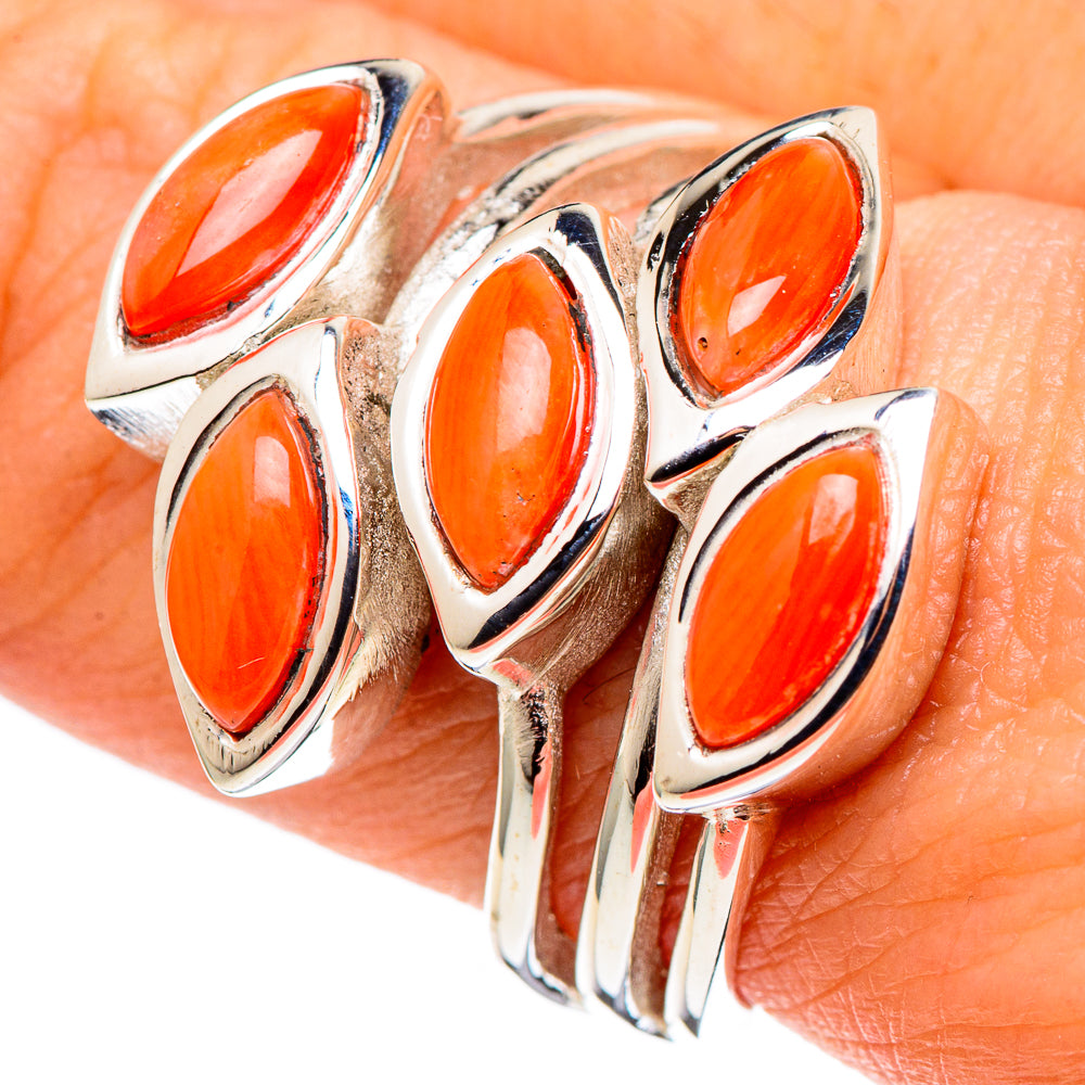 Carnelian Rings handcrafted by Anasilvercos - RING97387