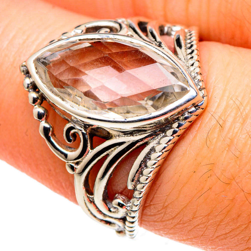 White Quartz Rings handcrafted by Anasilvercos - RING97397