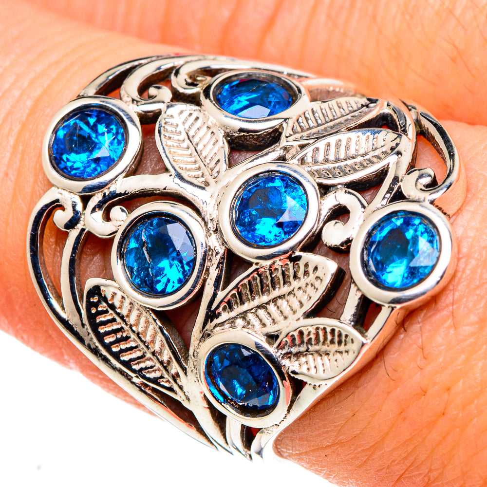 Blue Quartz Rings handcrafted by Anasilvercos - RING97407