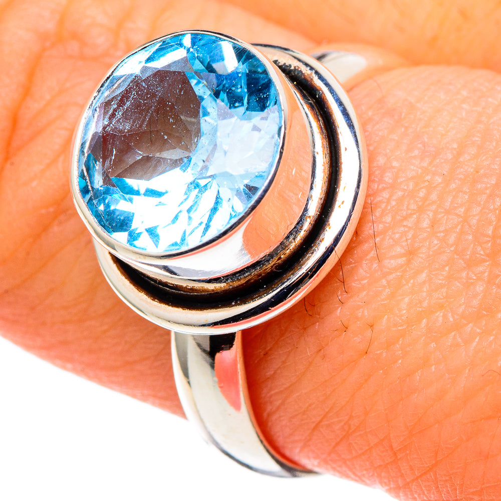 Blue Topaz Rings handcrafted by Anasilvercos - RING97408
