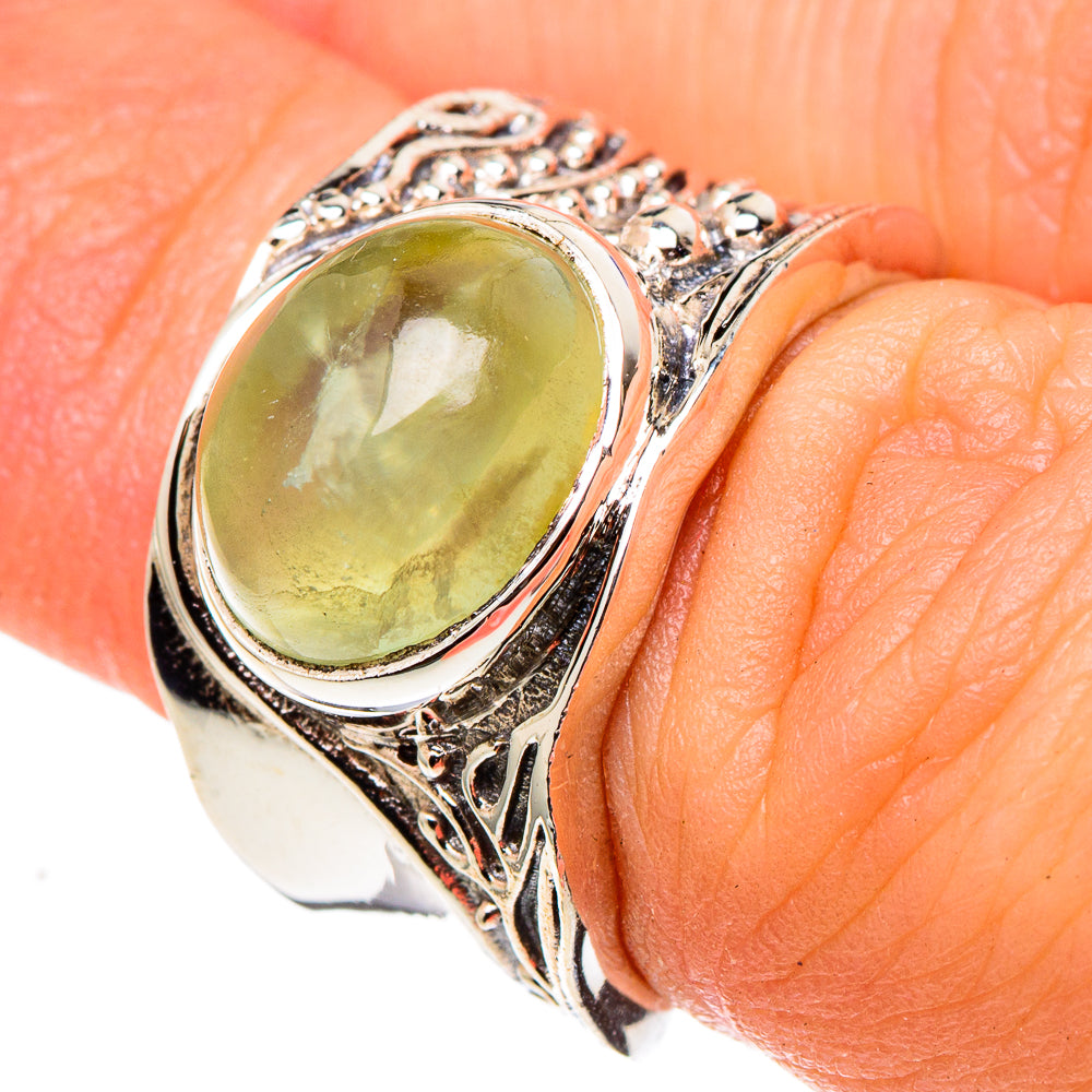 Prehnite Rings handcrafted by Anasilvercos - RING97412