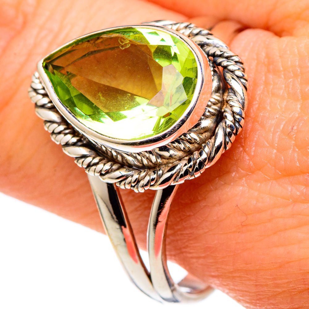 Peridot Rings handcrafted by Anasilvercos - RING97413