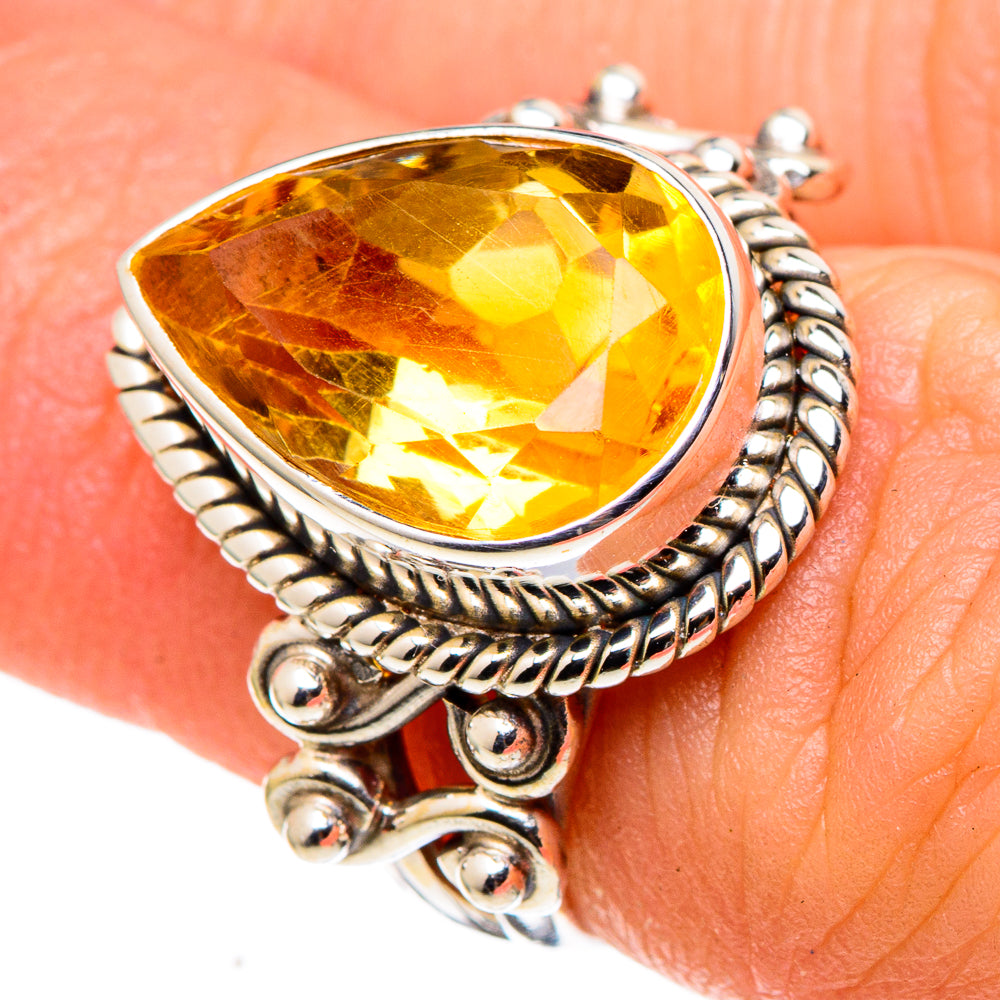 Citrine Rings handcrafted by Anasilvercos - RING97416