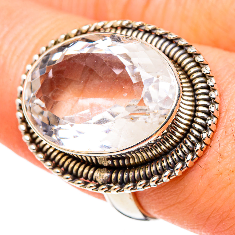 White Quartz Rings handcrafted by Anasilvercos - RING97431
