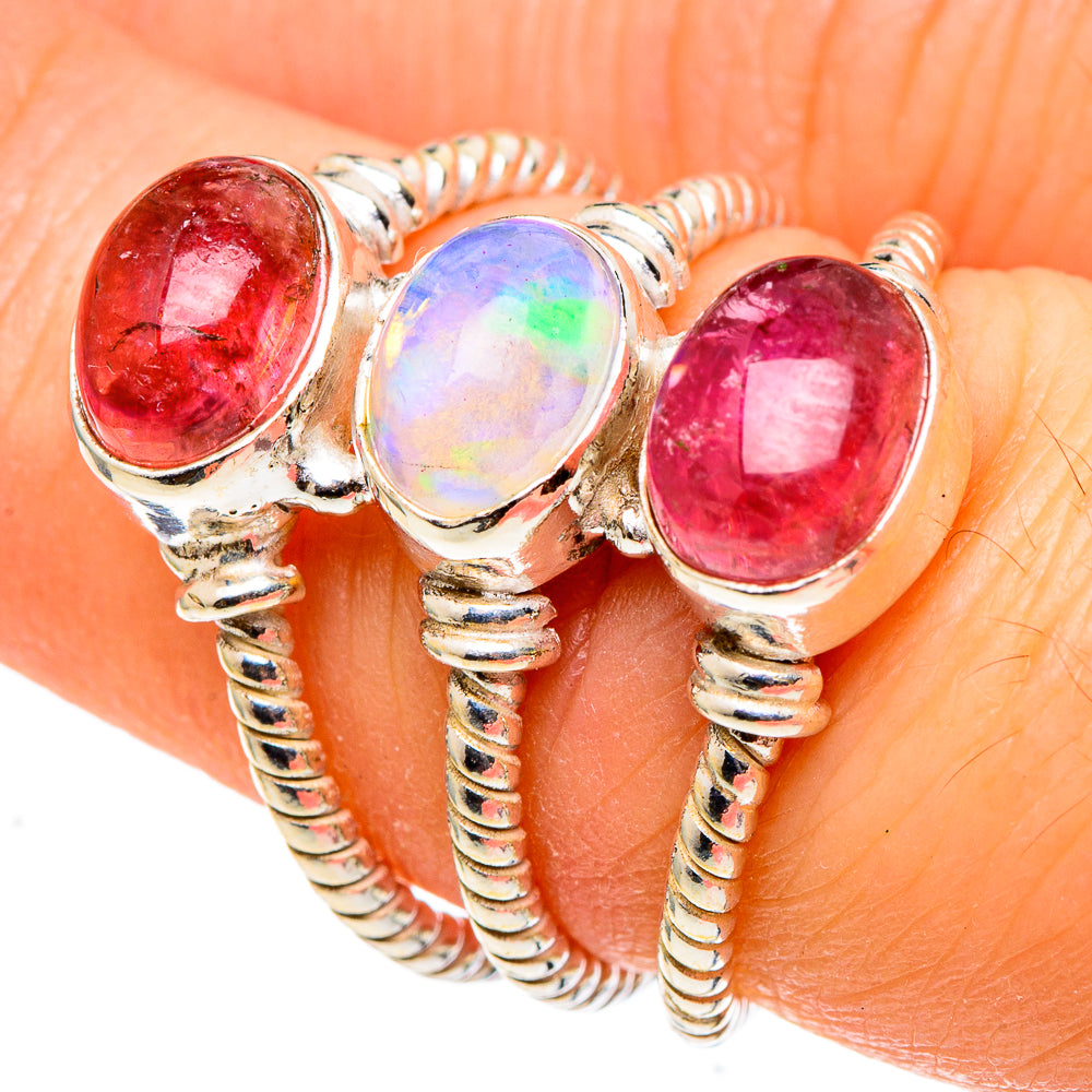 Ethiopian Opal Rings handcrafted by Anasilvercos - RING97437