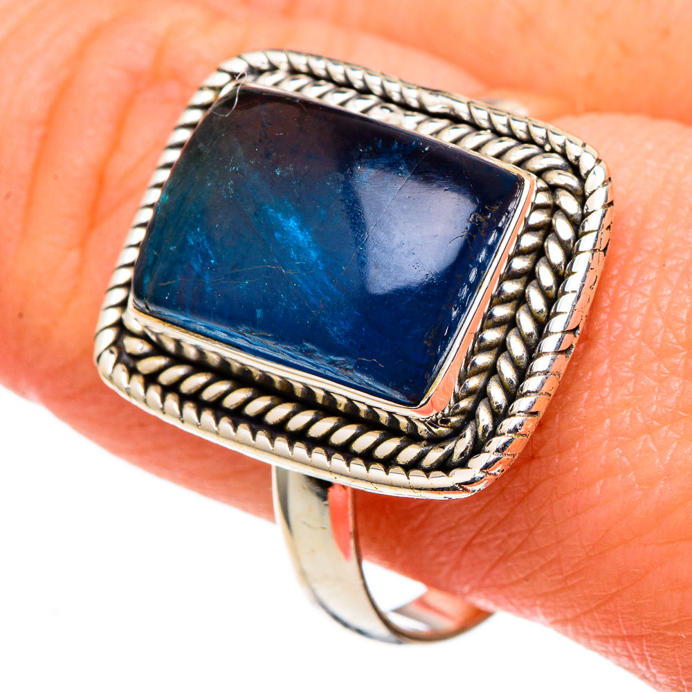 Blue Fluorite Rings handcrafted by Anasilvercos - RING97441