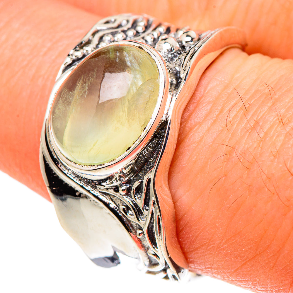 Prehnite Rings handcrafted by Anasilvercos - RING97446