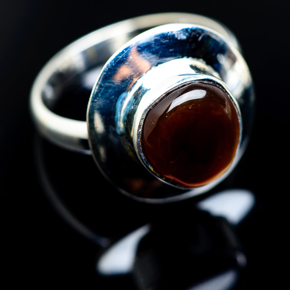 Mexican Fire Agate Rings handcrafted by Anasilvercos - RING974481