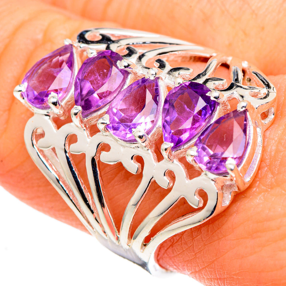 Amethyst Rings handcrafted by Anasilvercos - RING97458