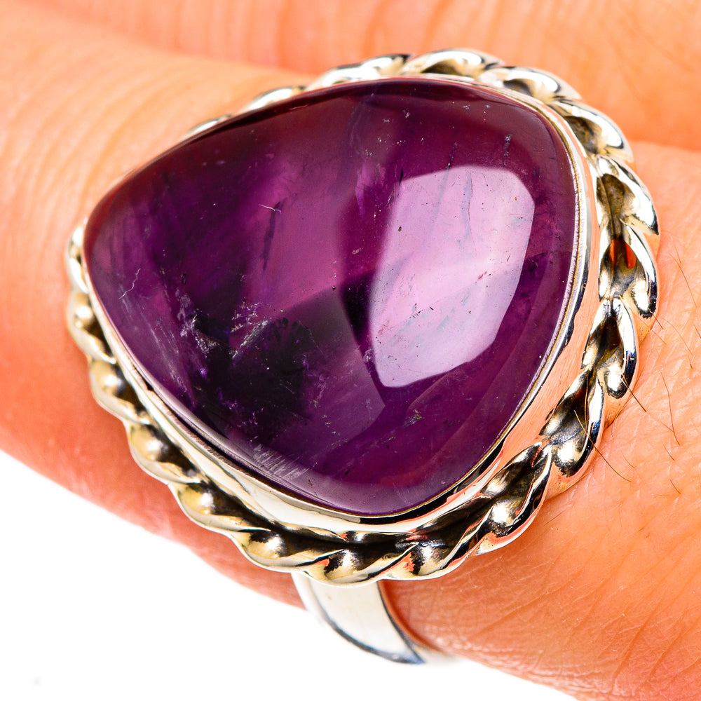 Star Amethyst Rings handcrafted by Anasilvercos - RING97460