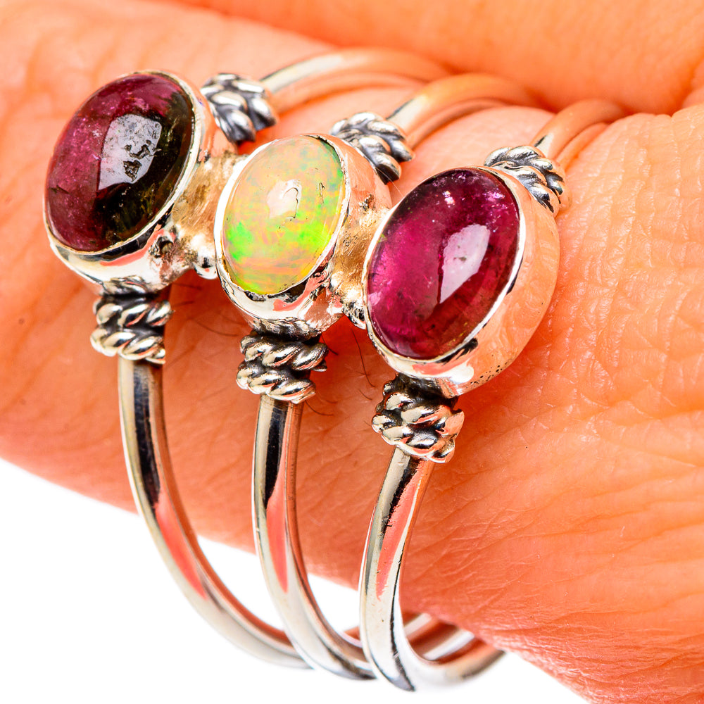 Ethiopian Opal Rings handcrafted by Anasilvercos - RING97467