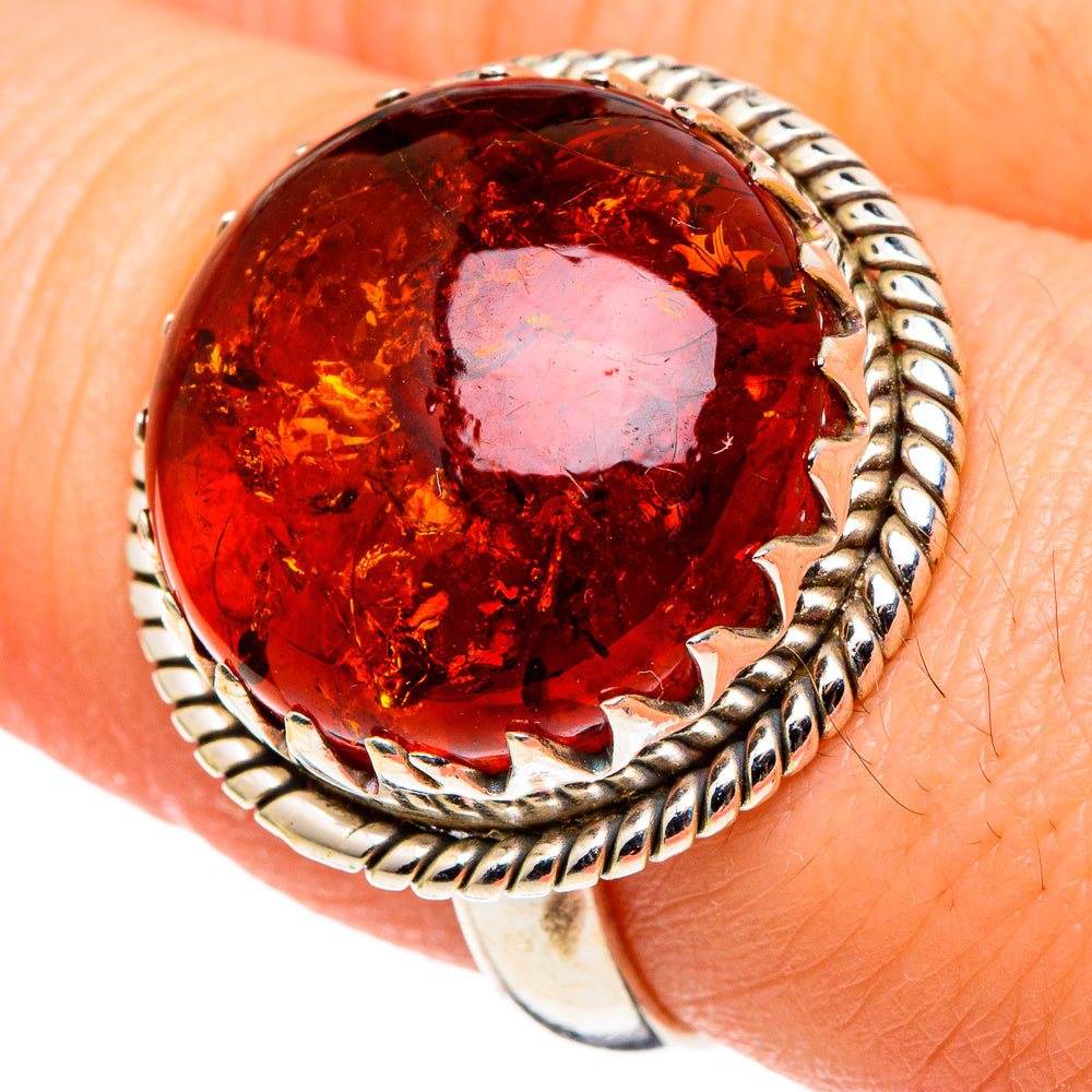 Baltic Amber Rings handcrafted by Anasilvercos - RING97485