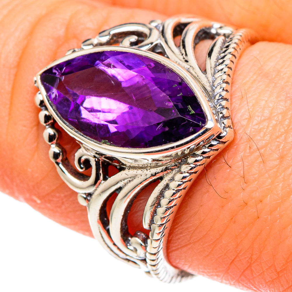 Amethyst Rings handcrafted by Anasilvercos - RING97493