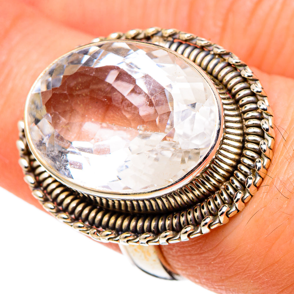 White Quartz Rings handcrafted by Anasilvercos - RING97496