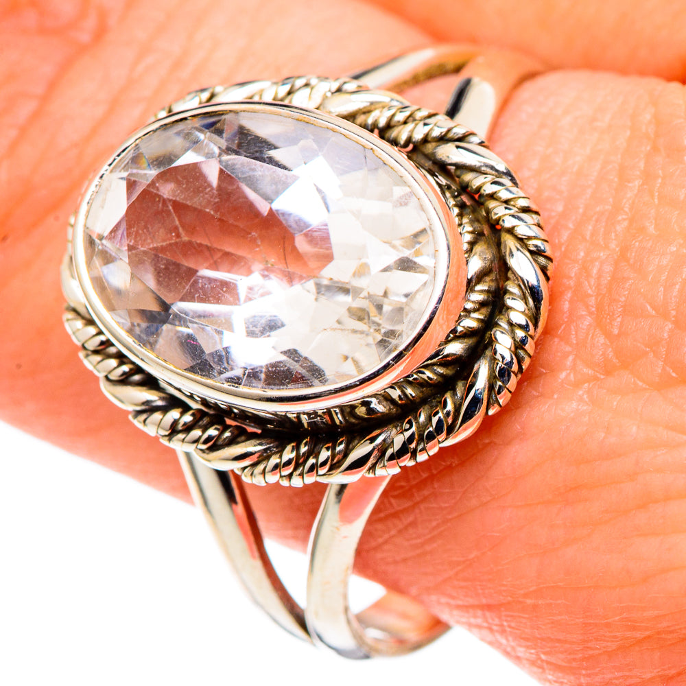 White Quartz Rings handcrafted by Anasilvercos - RING97497