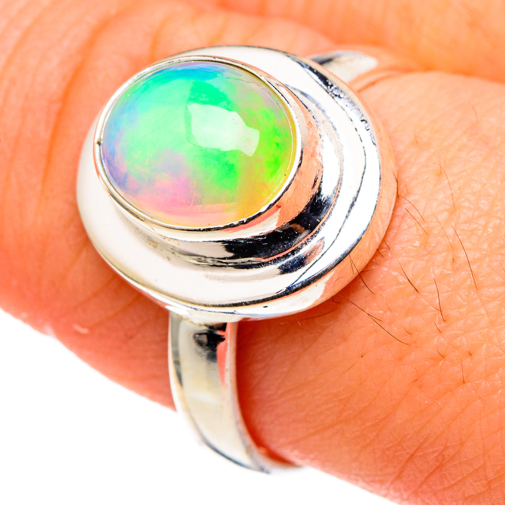 Ethiopian Opal Rings handcrafted by Anasilvercos - RING97499