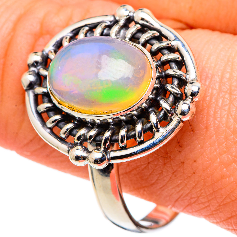 Ethiopian Opal Rings handcrafted by Anasilvercos - RING97500