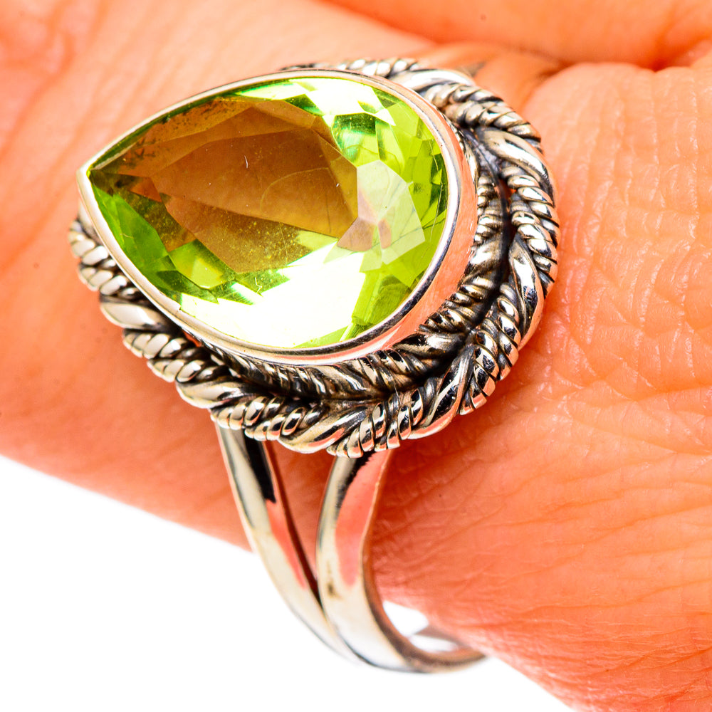 Peridot Rings handcrafted by Anasilvercos - RING97513