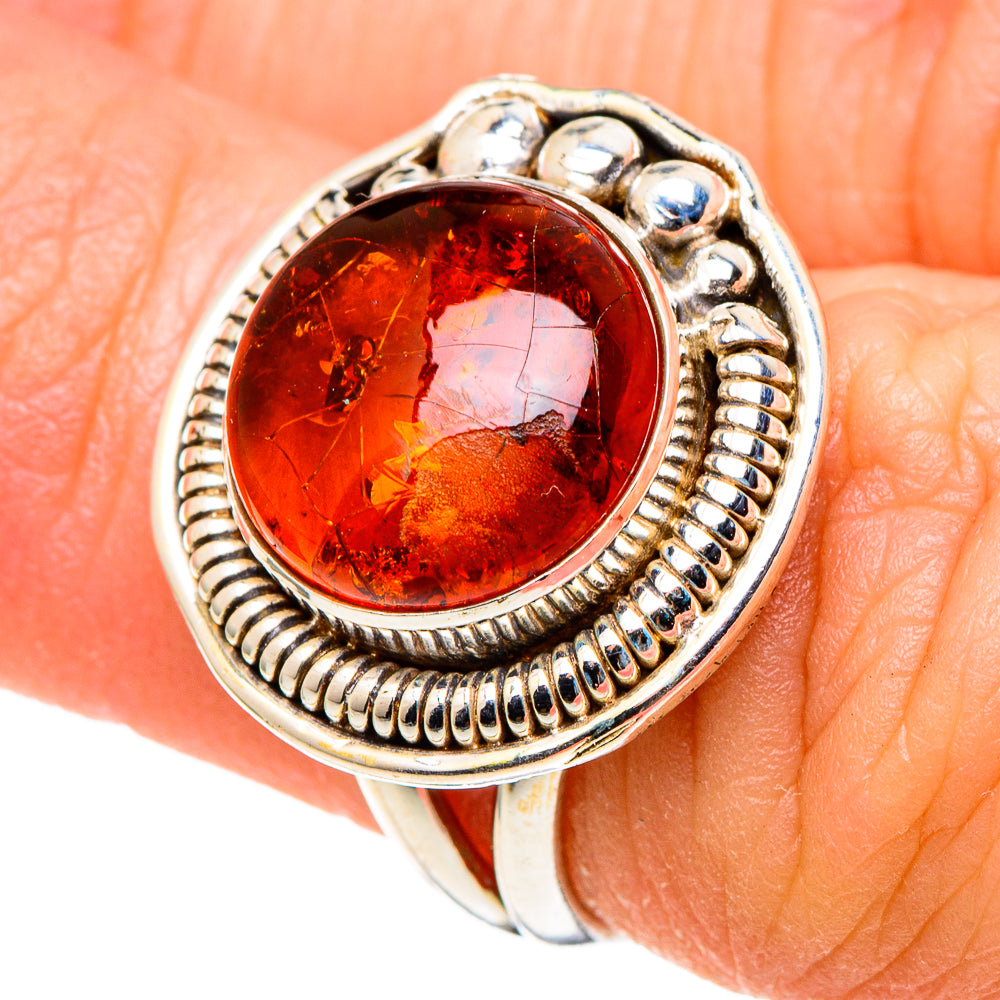 Baltic Amber Rings handcrafted by Anasilvercos - RING97514