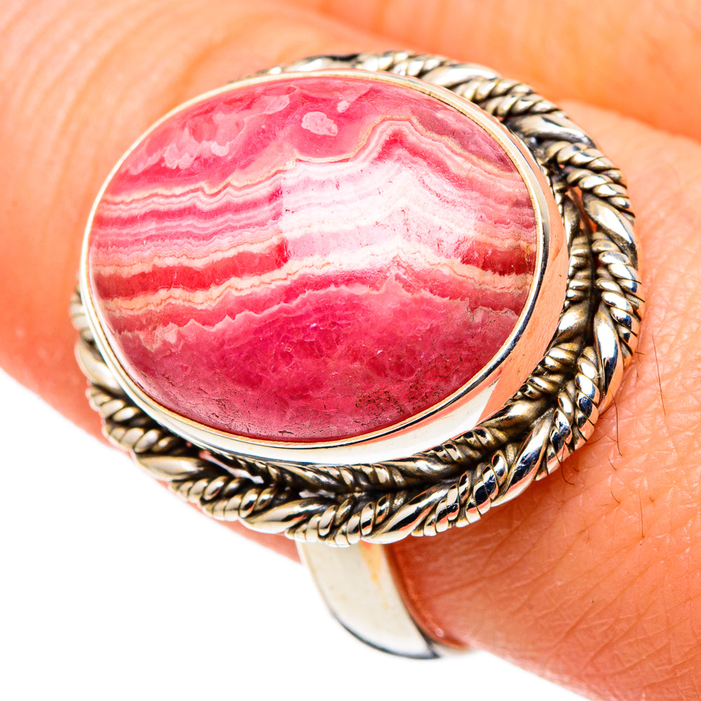 Rhodochrosite Rings handcrafted by Anasilvercos - RING97516
