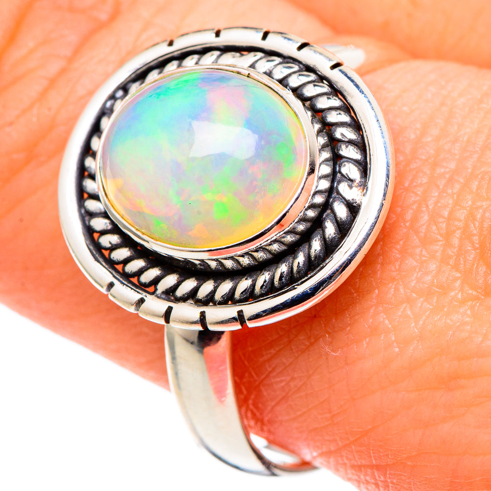 Ethiopian Opal Rings handcrafted by Anasilvercos - RING97527