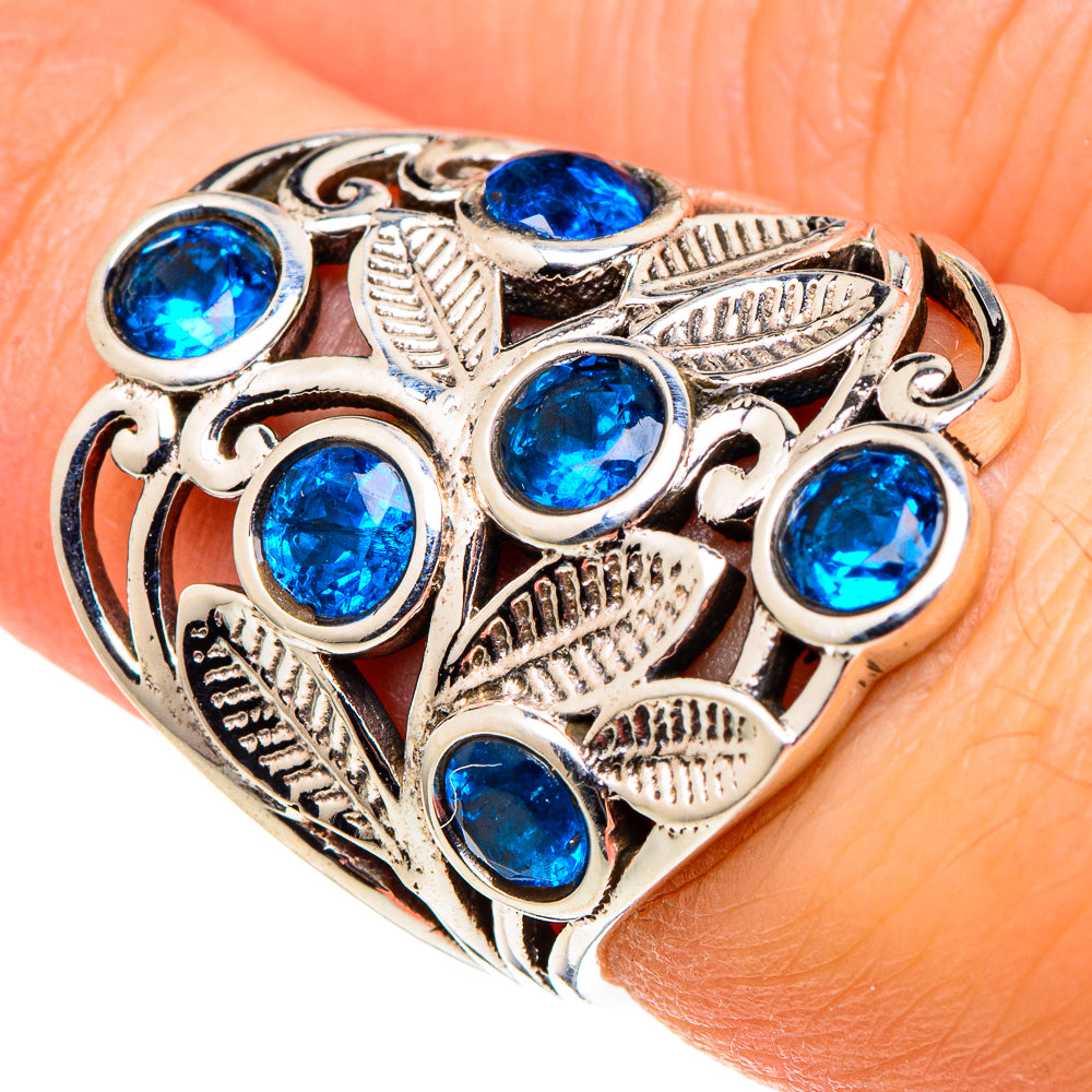 Blue Quartz Rings handcrafted by Anasilvercos - RING97532