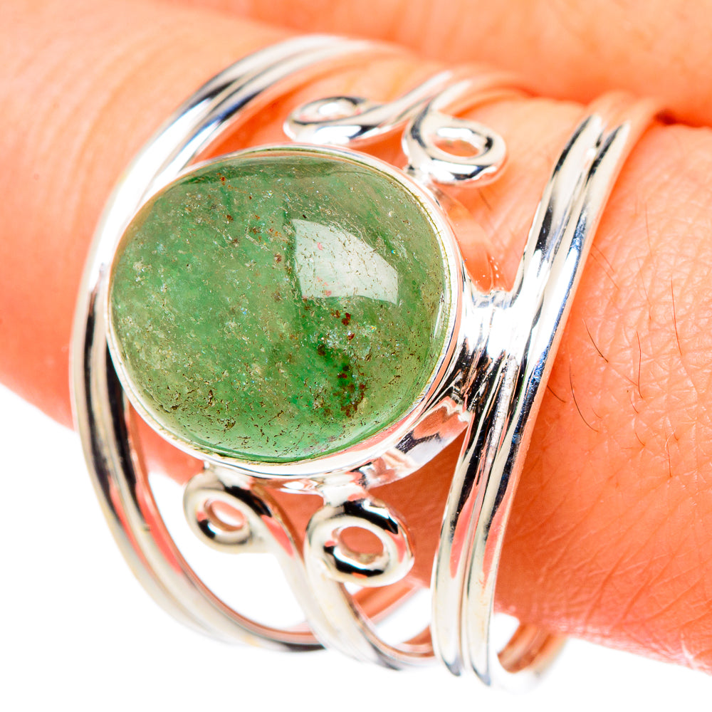 Green Aventurine Rings handcrafted by Anasilvercos - RING97538