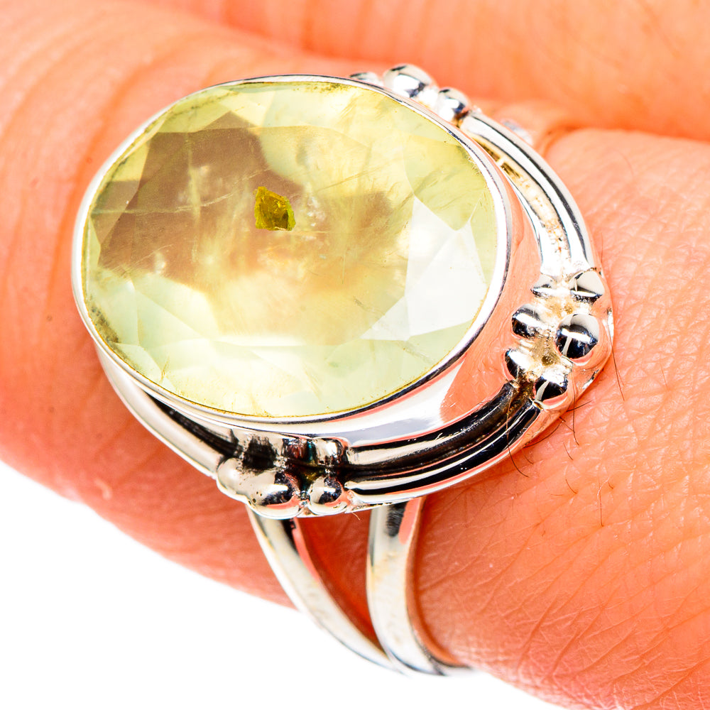 Prehnite Rings handcrafted by Anasilvercos - RING97539