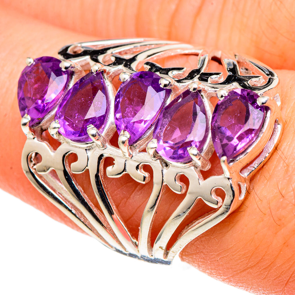 Amethyst Rings handcrafted by Anasilvercos - RING97547