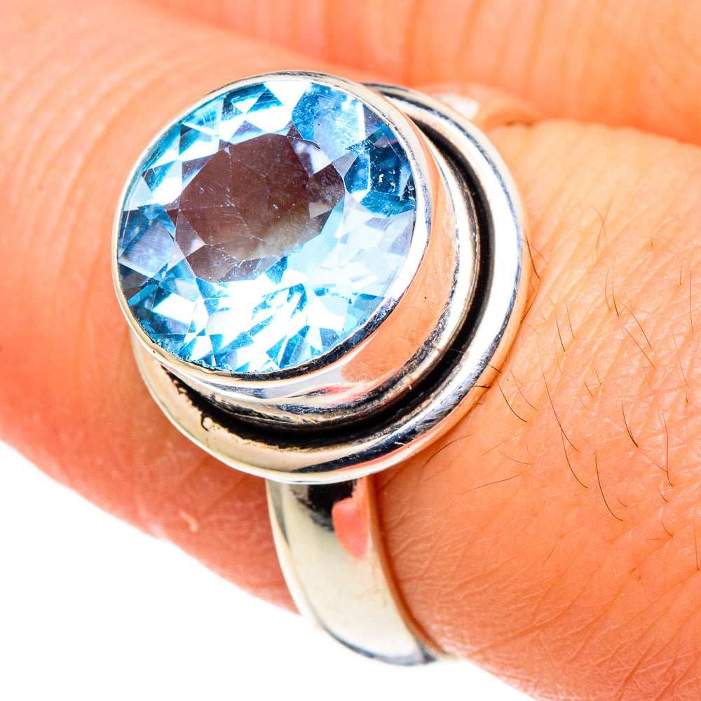 Blue Topaz Rings handcrafted by Anasilvercos - RING97554